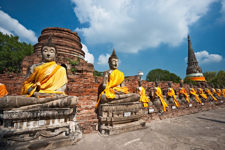 Boeddhabeelden in Ayutthaya